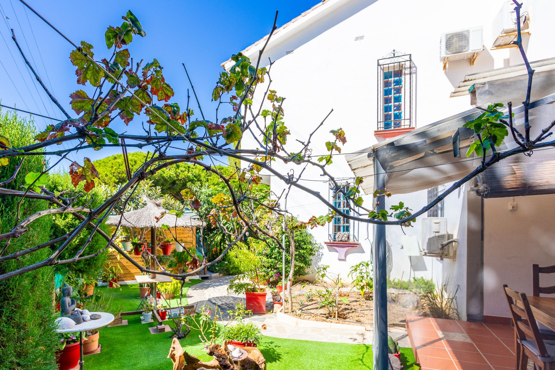 Garden of Single-family semi-detached for sale in Mijas  with Air Conditioner, Private garden and Terrace