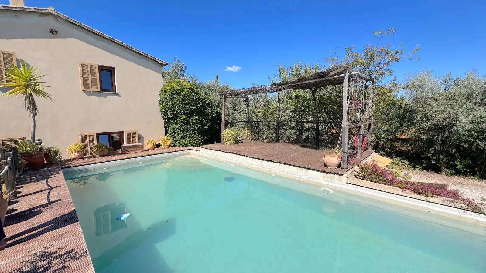 Piscina de Finca rústica en venta en Santa María del Camí con Calefacción, Jardín privado y Terraza