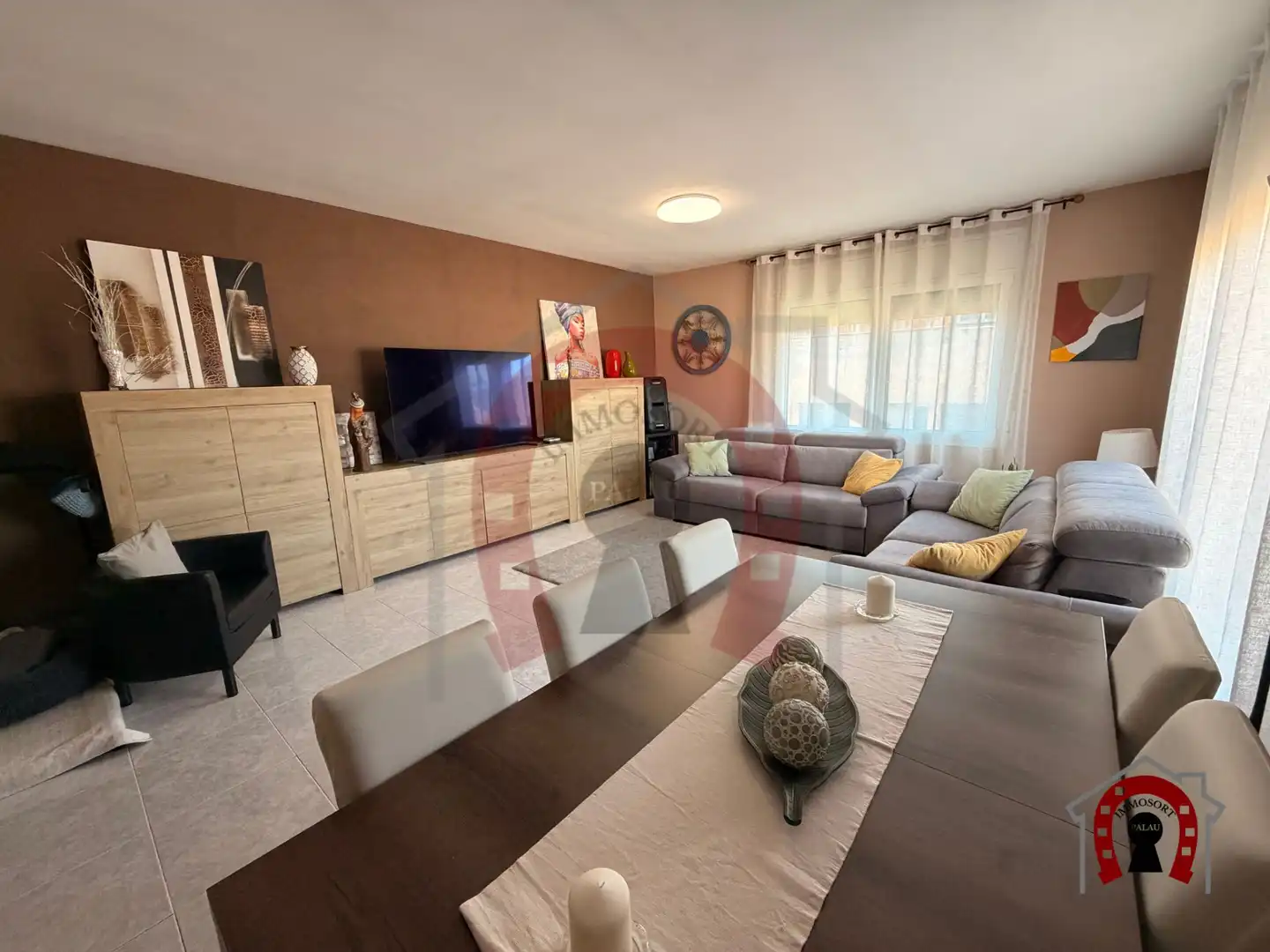 Sala de estar de Ático en venta en Santa Perpètua de Mogoda con Aire acondicionado, Calefacción y Terraza