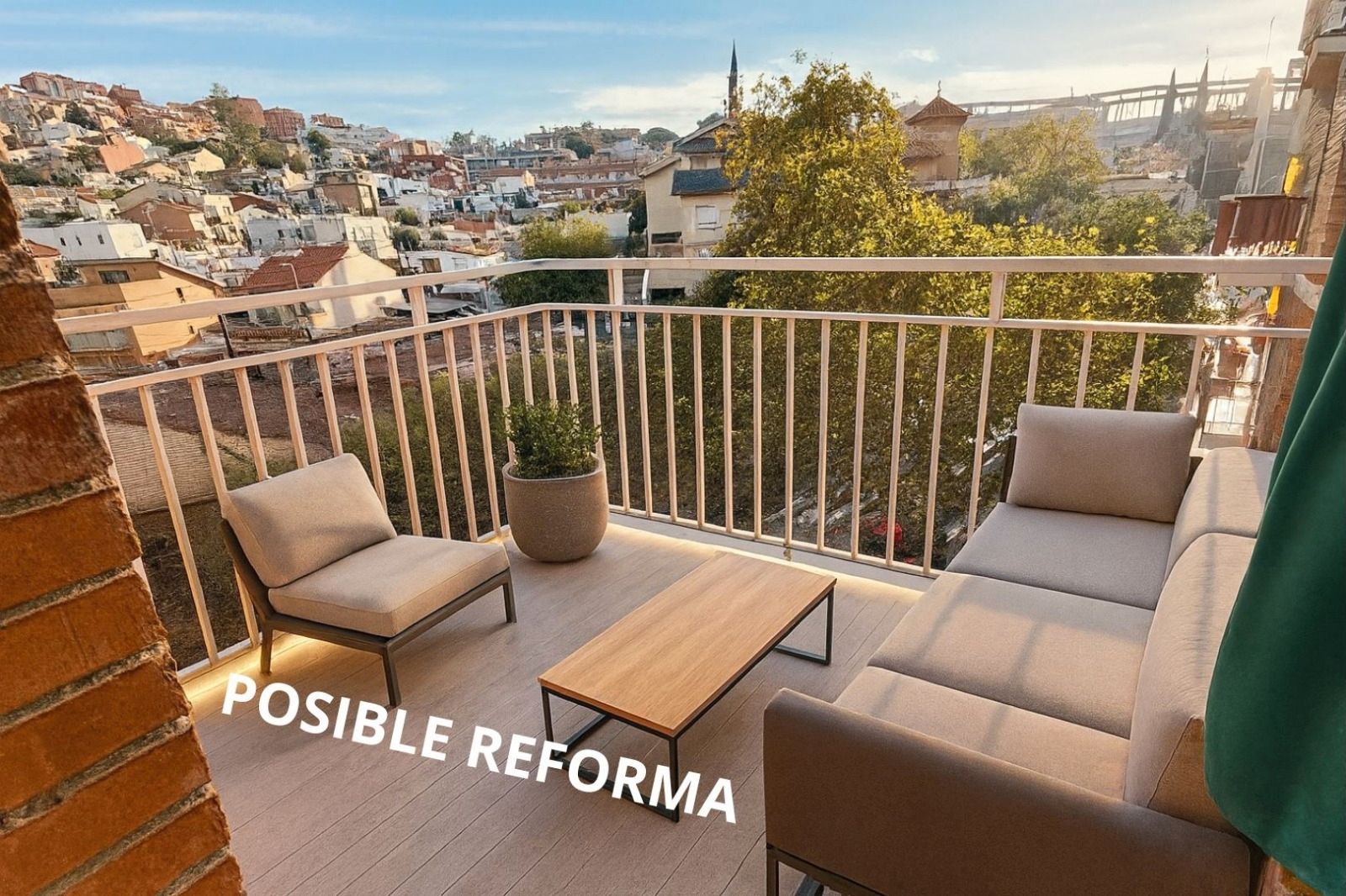 Terrace of Flat for sale in Santa Coloma de Gramenet  with Heating and Balcony