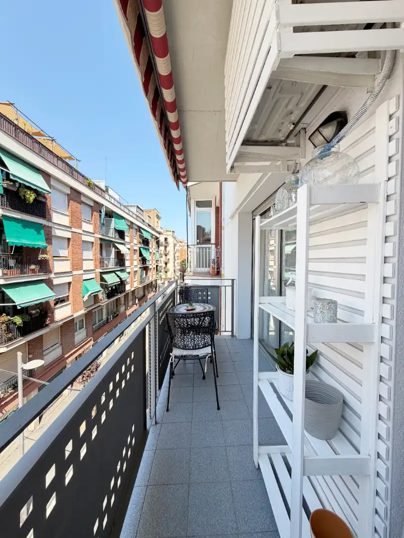 Balcony of Flat for sale in Barcelona  with Air Conditioner, Heating and Furnished