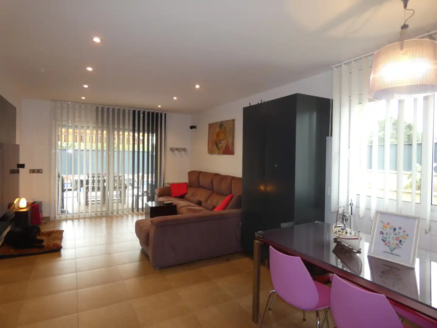 Living room of Houses for sale in Llagostera  with Air Conditioner, Heating and Private garden