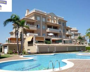 Exterior view of Flat for sale in Oliva  with Air Conditioner, Terrace and Storage room
