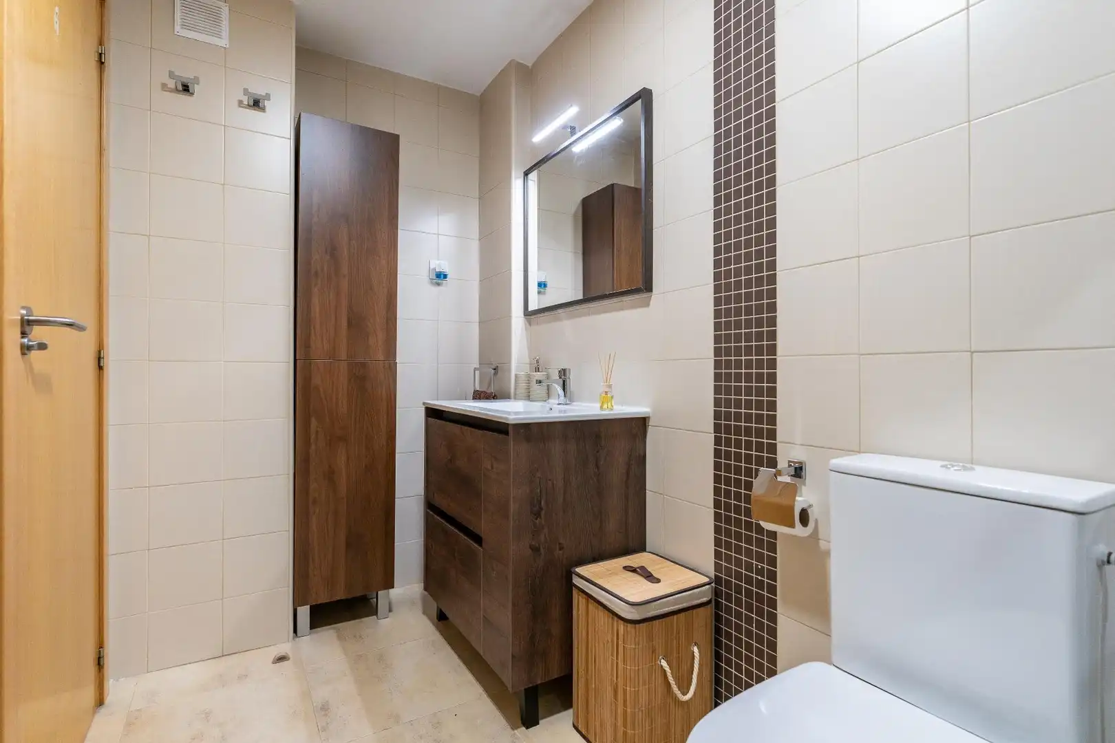 Badezimmer von Wohnung zur Miete in Reus mit Möbliert und Balkon