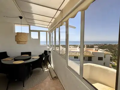 Terrasse von Dachboden zum Verkauf in Mijas mit Klimaanlage, Heizung und Terrasse