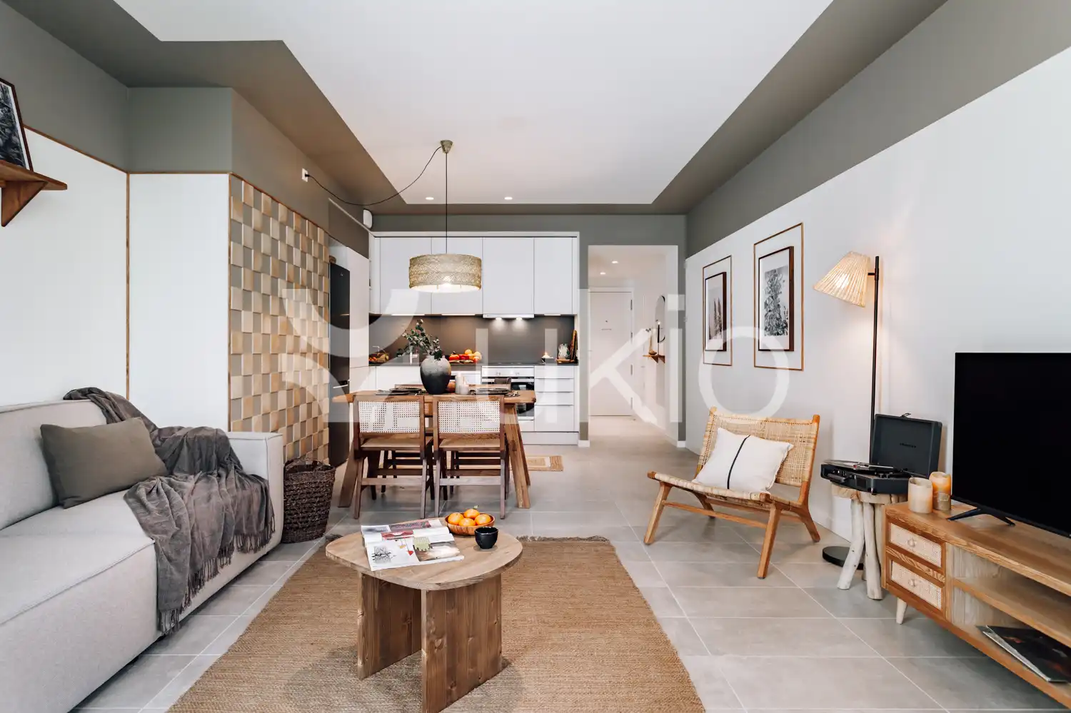Sala d'estar de Apartament de lloguer en Barcelona amb Aire condicionat, Calefacció i Moblat
