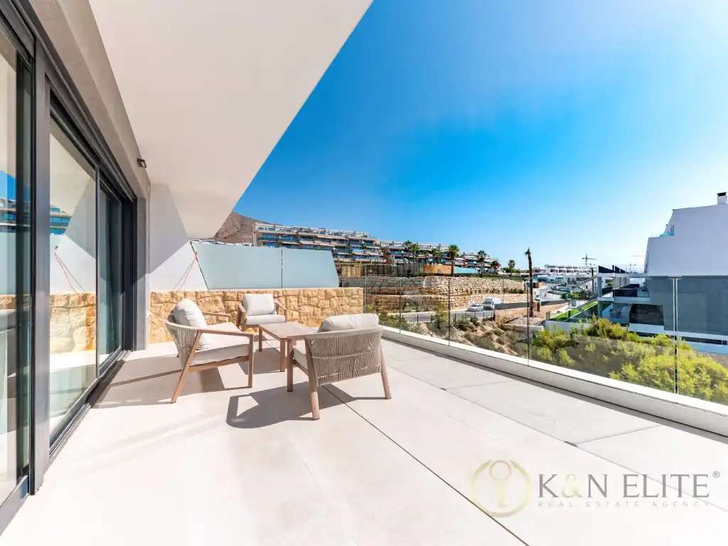 Terrasse von Maisonette zum Verkauf in Benidorm mit Klimaanlage und Terrasse