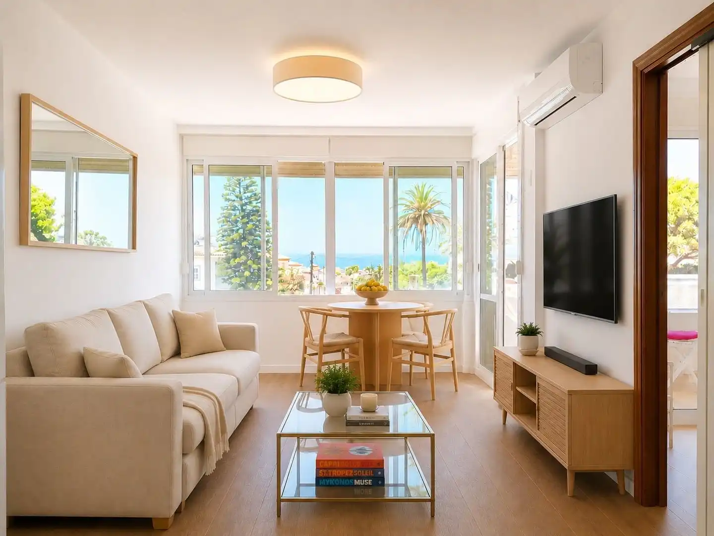 Sala d'estar de Pis en venda en Mijas amb Aire condicionat, Calefacció i Terrassa