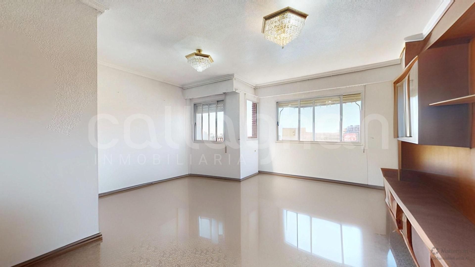 Living room of Flat for sale in  Valencia Capital  with Terrace and Balcony