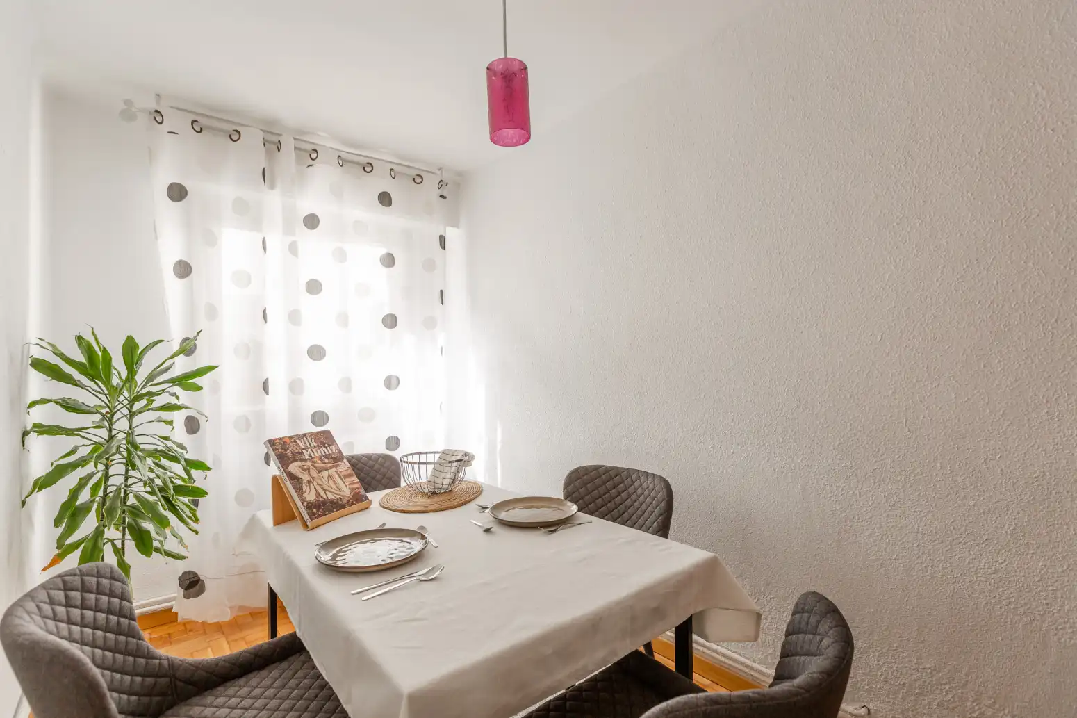 Dining room of Flat for sale in  Pamplona / Iruña  with Heating, Parquet flooring and Balcony