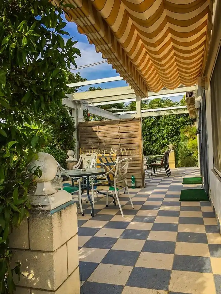 Terrassa de Finca rústica en venda en Albatera amb Aire condicionat, Jardí privat i Piscina