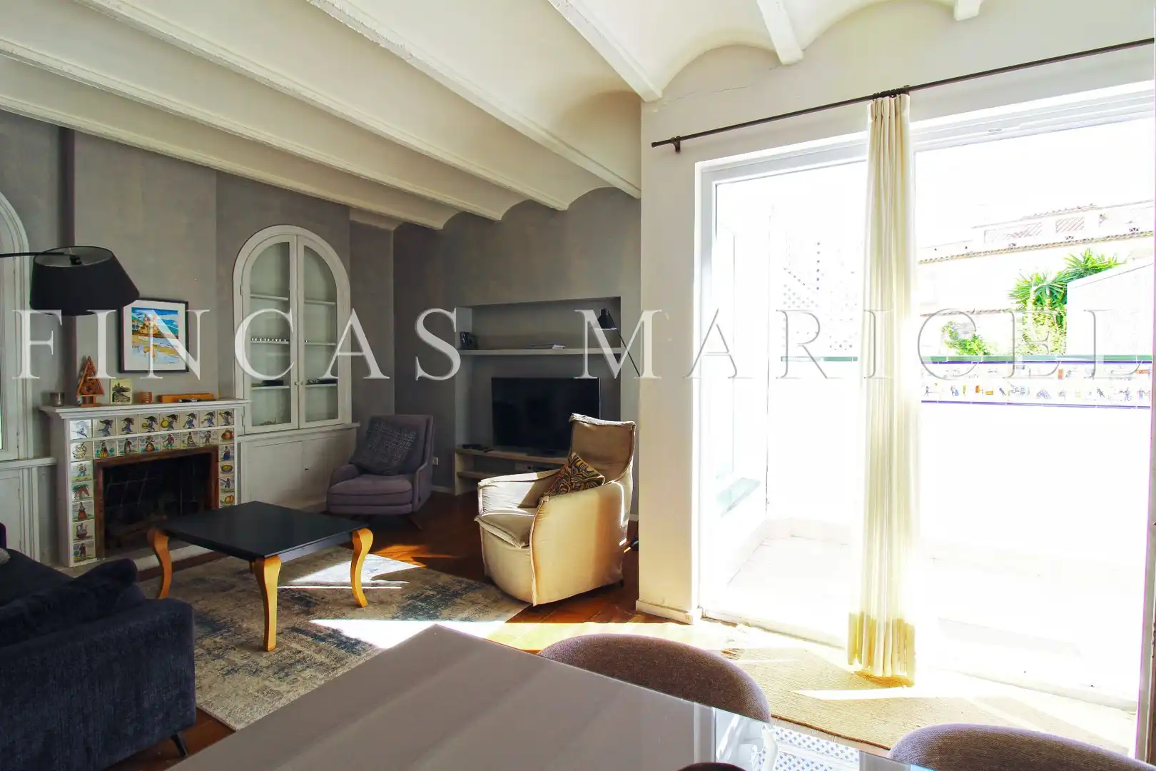 Sala d'estar de Pis en venda en Sitges amb Aire condicionat, Calefacció i Terrassa