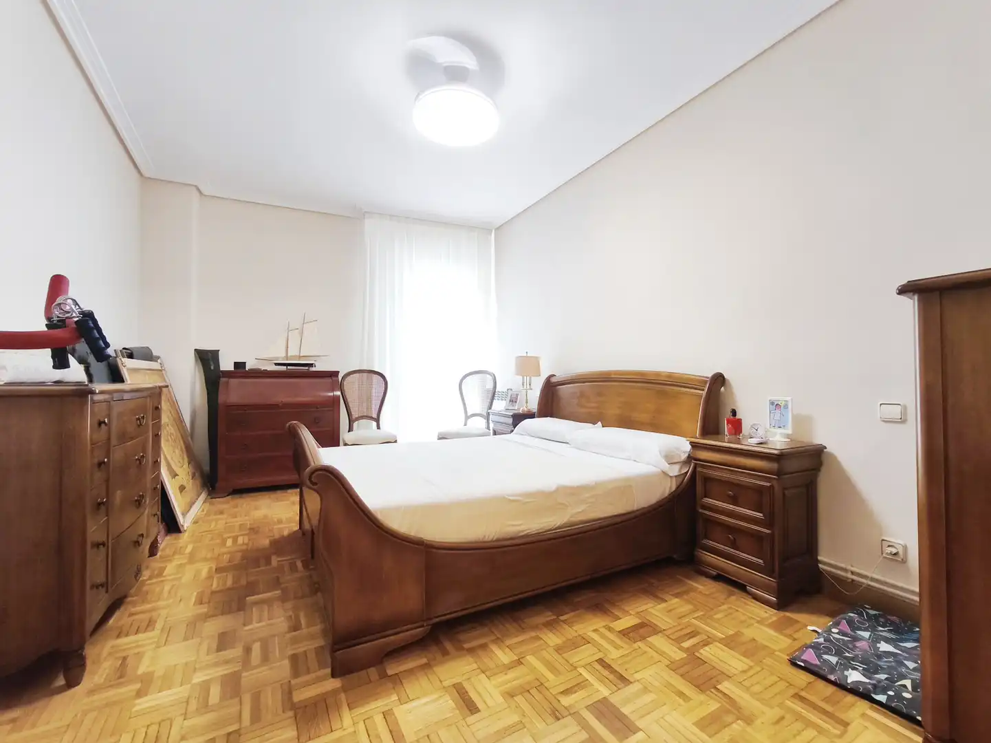 Bedroom of Flat for sale in  Logroño  with Heating, Parquet flooring and Storage room