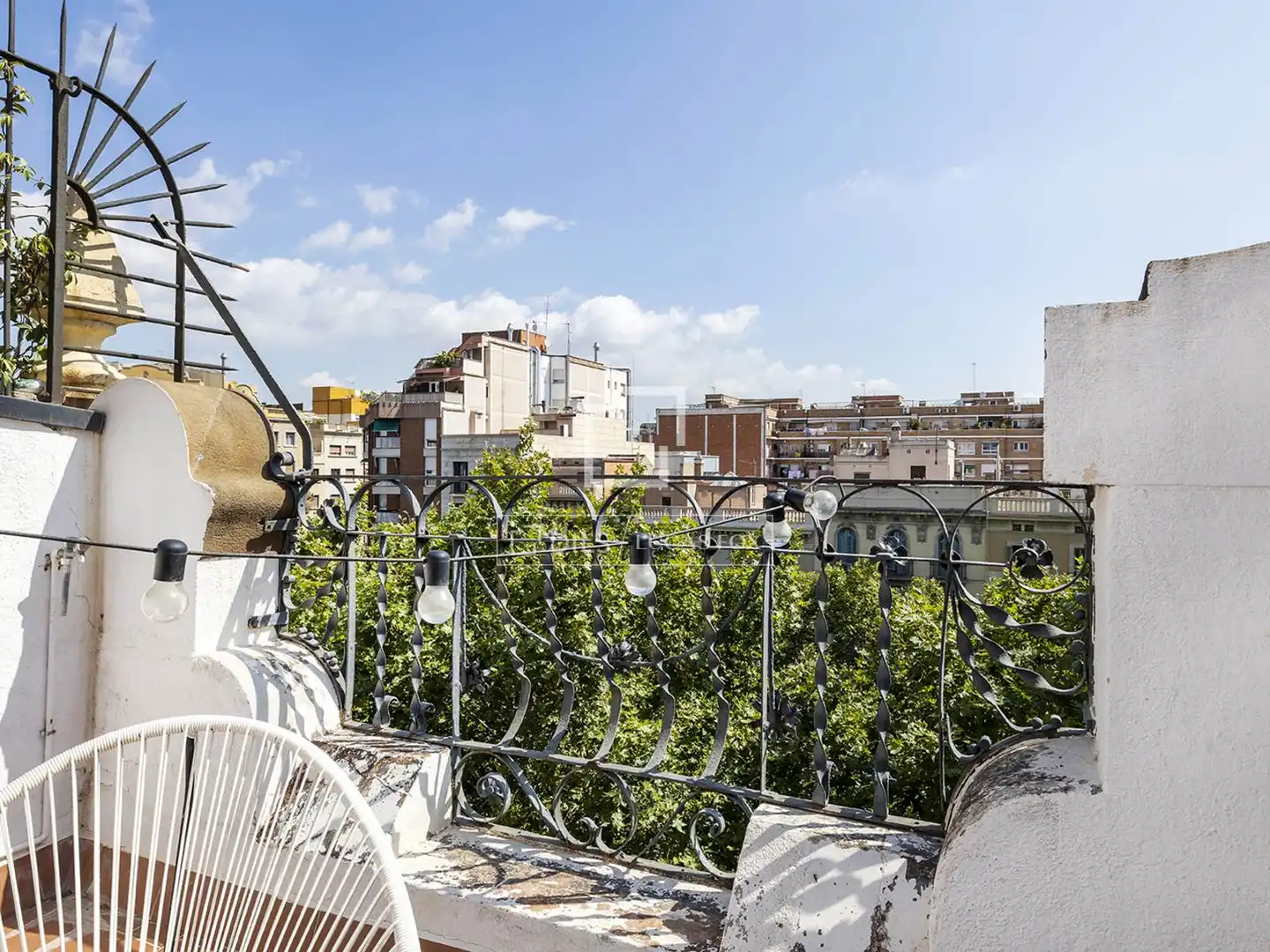 Terrasse von Dachboden zum Verkauf in Barcelona mit Klimaanlage, Heizung und Parkett