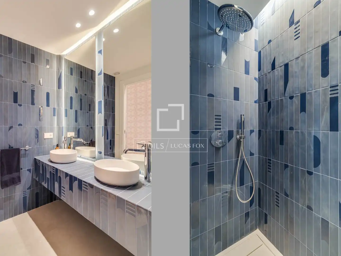 Badezimmer von Wohnung zum Verkauf in Barcelona mit Heizung, Terrasse und Abstellraum