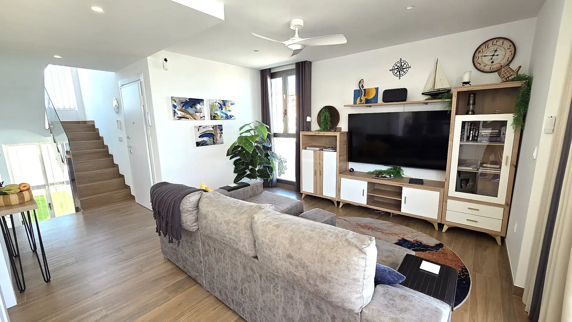 Sala de estar de Casa adosada en venta en Cartagena con Aire acondicionado, Calefacción y Jardín privado