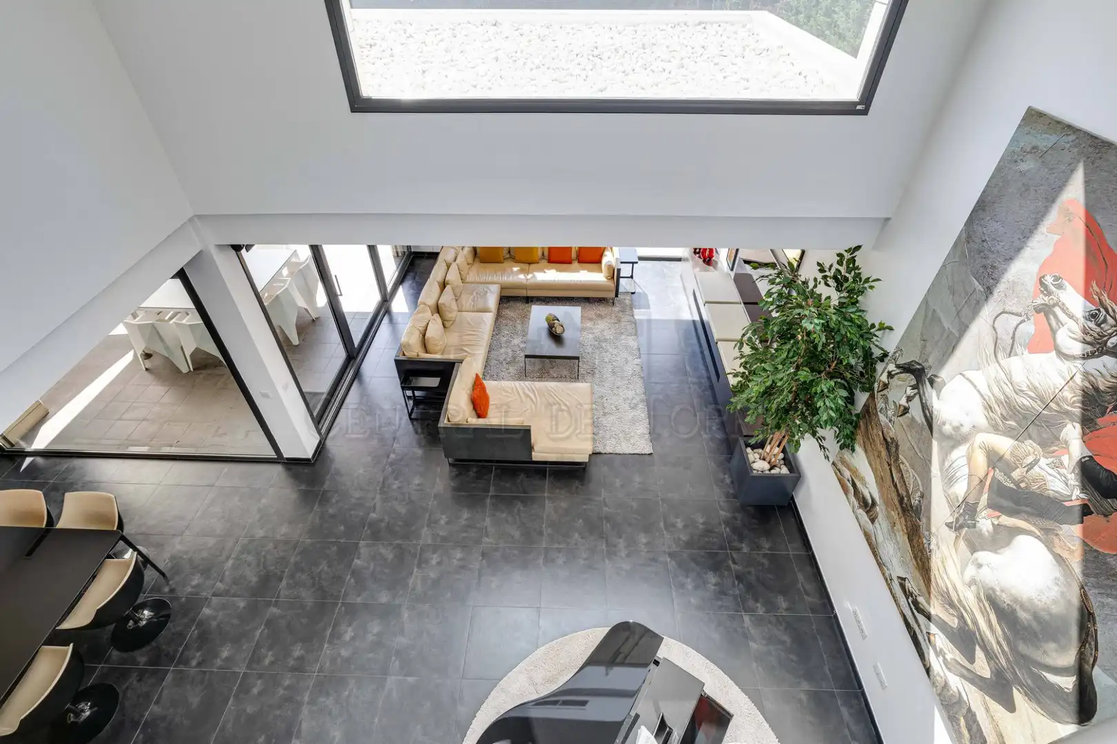 Sala d'estar de Casa o xalet en venda en Sant Cugat del Vallès amb Aire condicionat, Calefacció i Jardí privat