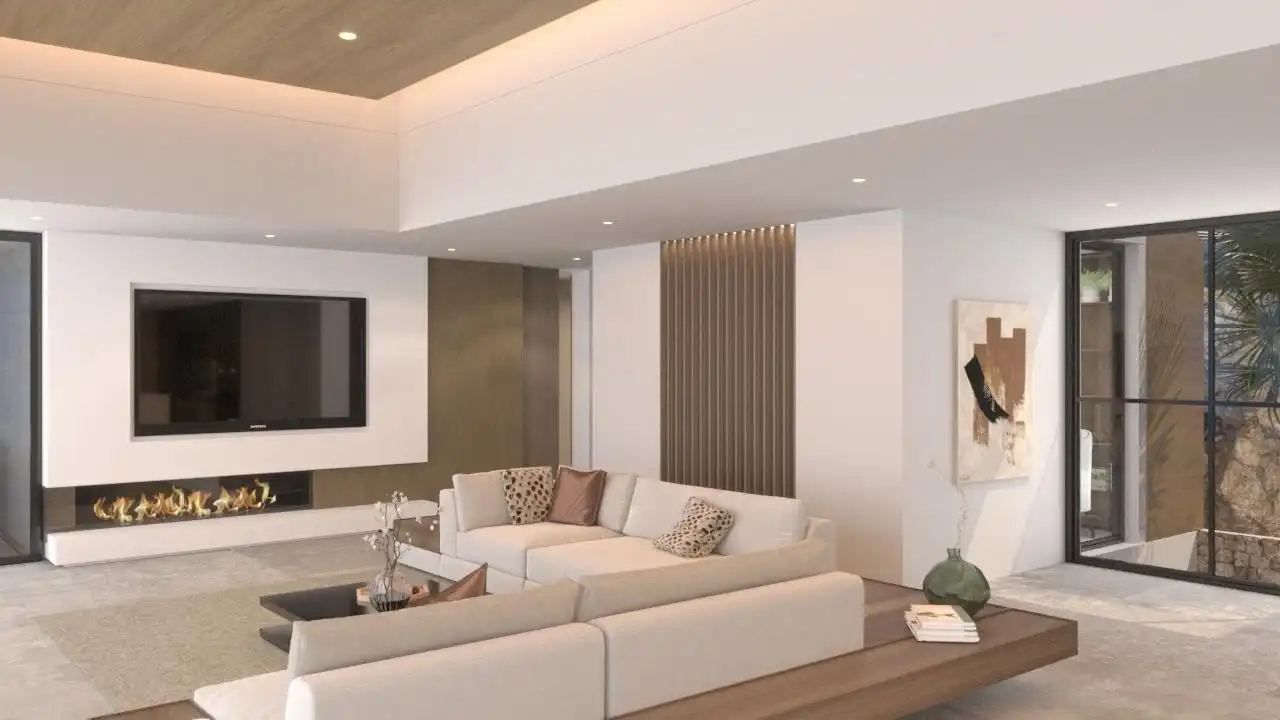 Sala d'estar de Casa o xalet en venda en Rojales amb Aire condicionat, Jardí privat i Terrassa