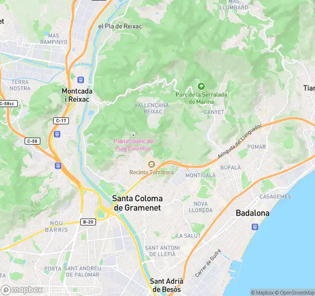 Exterior view of Flat for sale in Santa Coloma de Gramenet