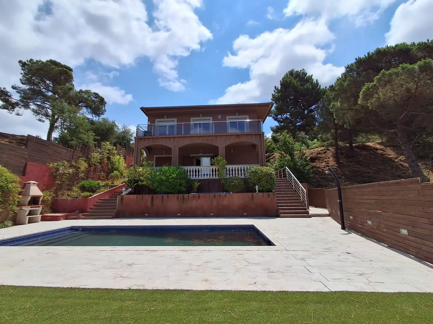 Vista exterior de Casa o xalet en venda en Lloret de Mar amb Aire condicionat, Calefacció i Jardí privat