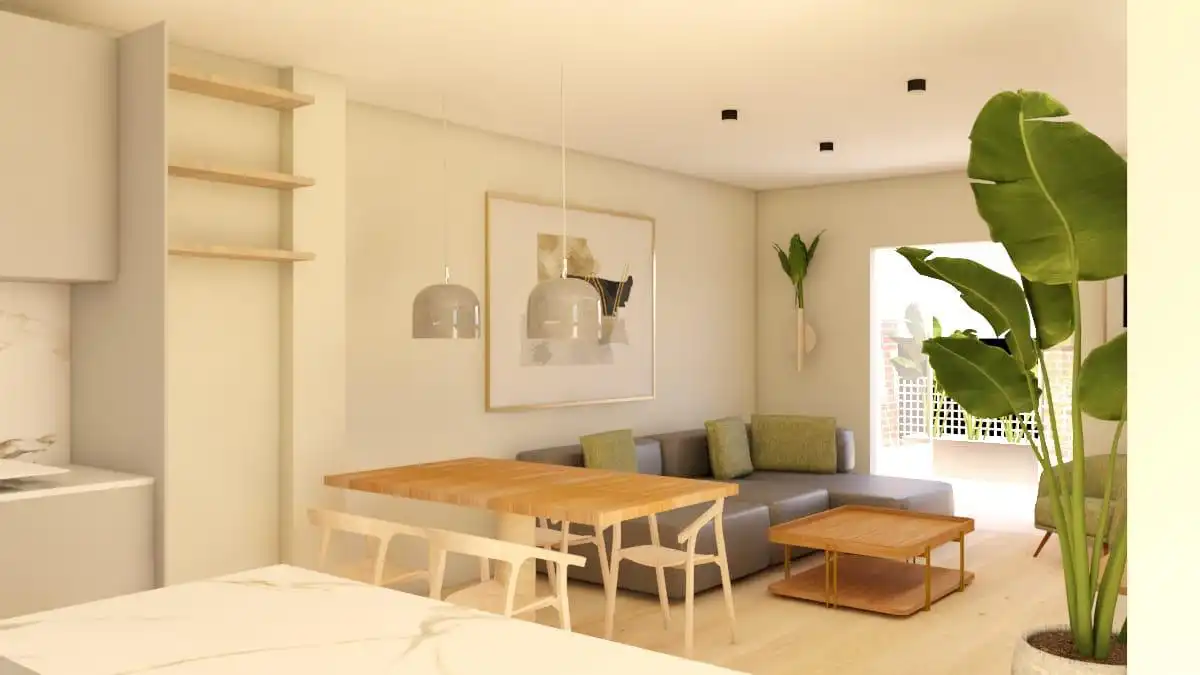 Wohnzimmer von Dachboden zum Verkauf in Tomelloso mit Heizung, Terrasse und Balkon