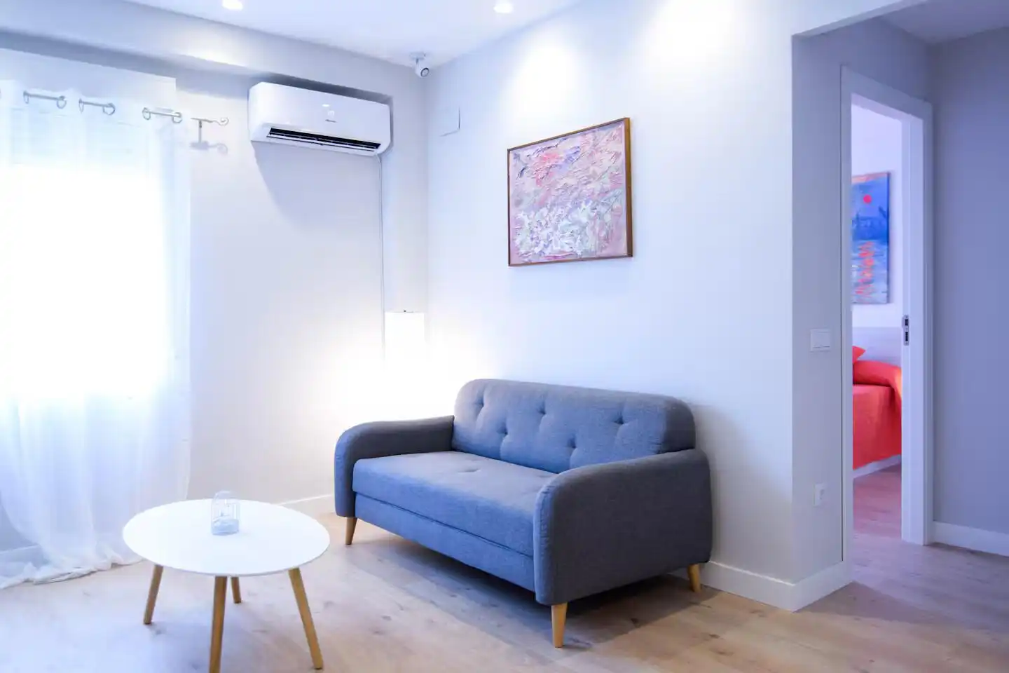 Living room of Flat for rent in Terrassa  with Air Conditioner and Furnished