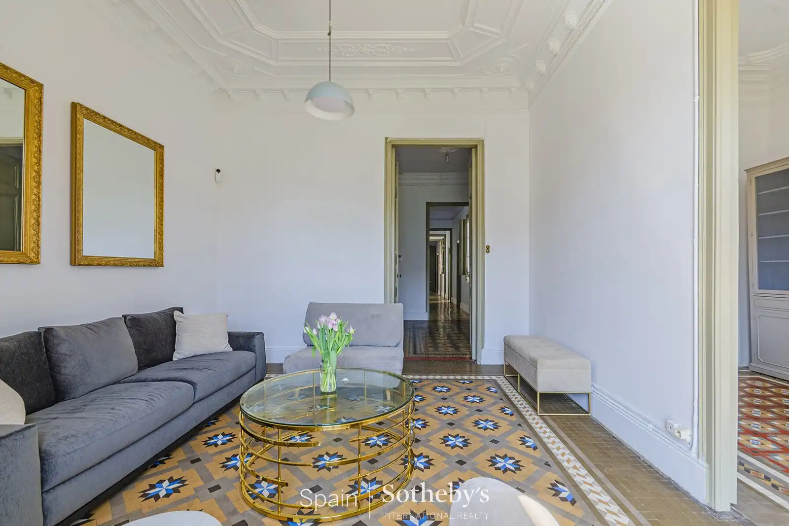 Sala de estar de Apartamento en venta en Barcelona con Calefacción y Terraza