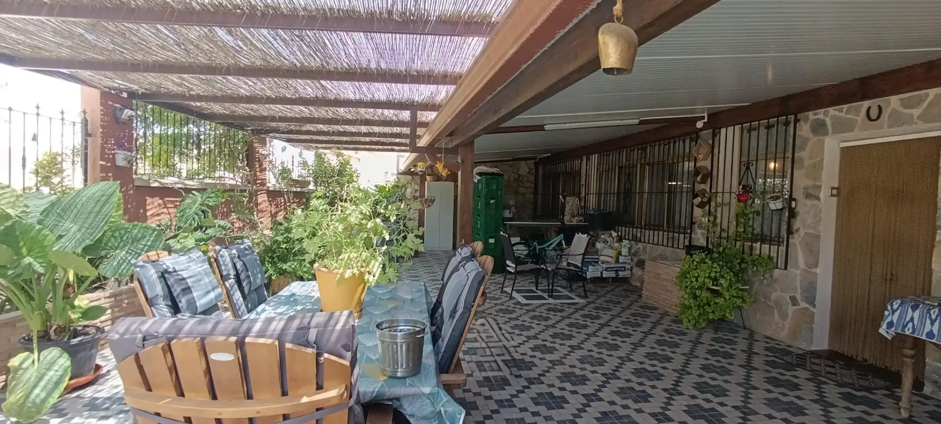 Terraza de Casa o chalet en venta en Algueña con Jardín privado, Terraza y Trastero