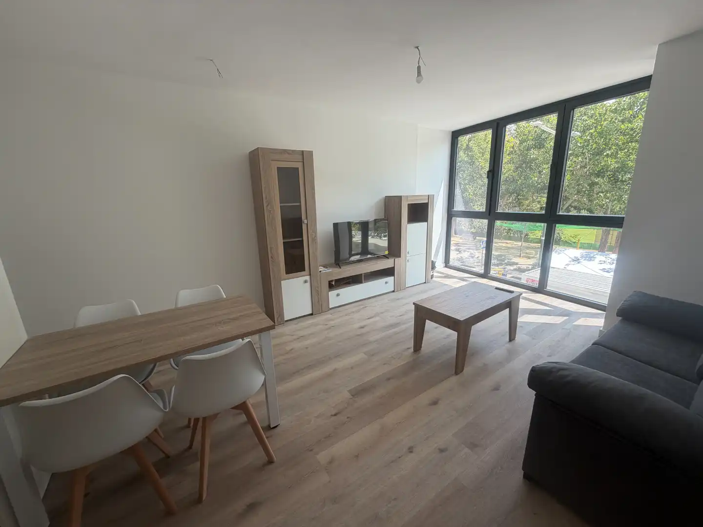 Wohnzimmer von Wohnungen zur Miete in Lleida mit Klimaanlage, Heizung und Parkett