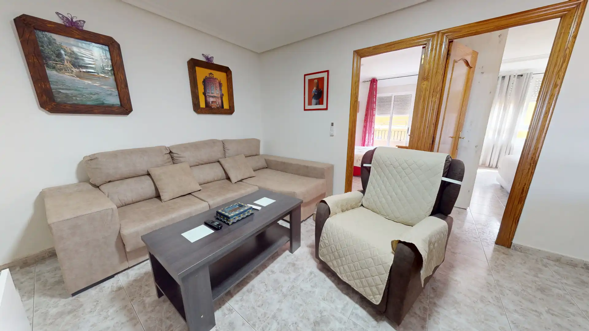 Sala de estar de Piso en venta en Elda con Aire acondicionado y Balcón