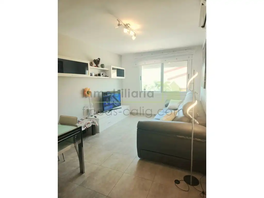 Sala de estar de Ático en venta en Càlig con Aire acondicionado y Terraza