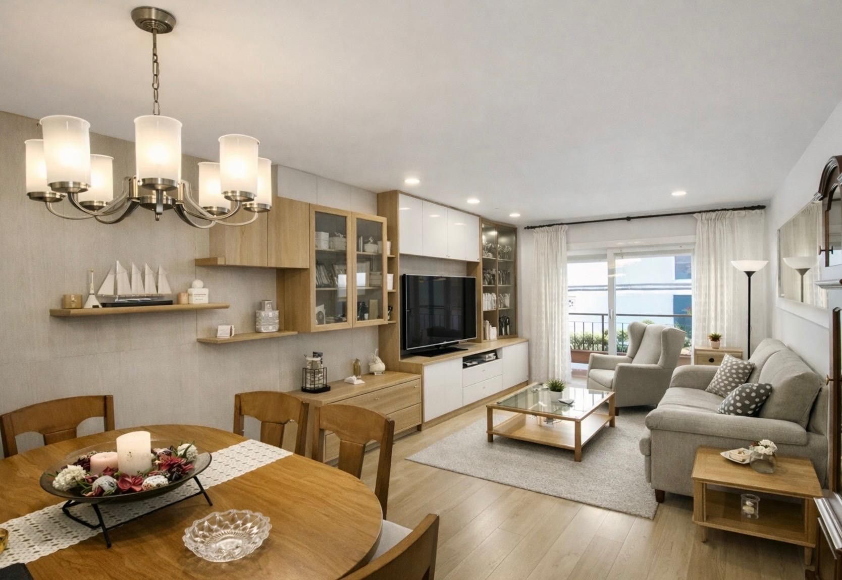 Living room of Flat for sale in El Masnou  with Terrace and Balcony