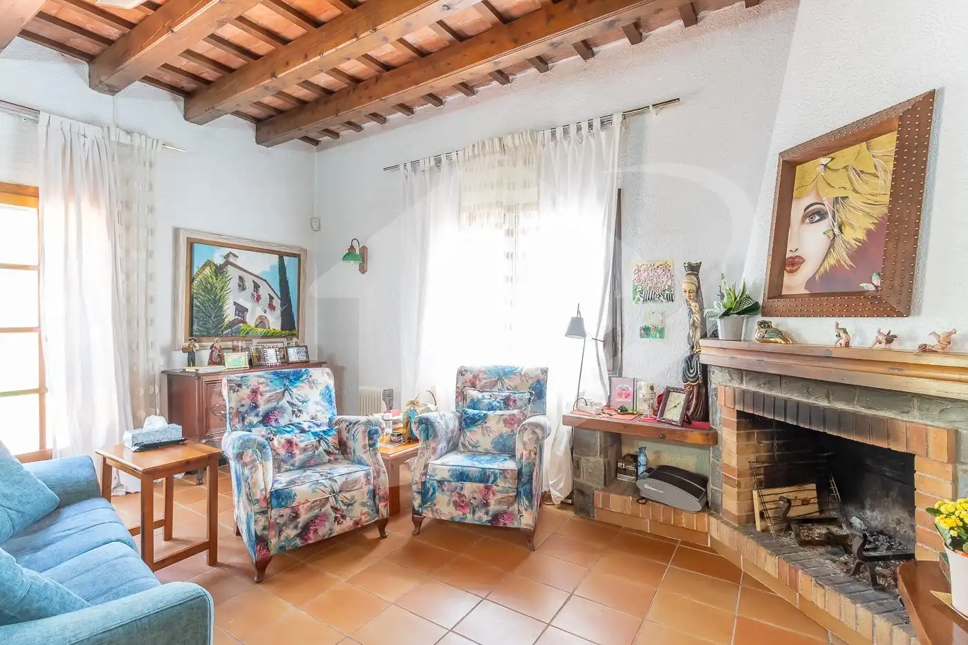 Sala de estar de Casa o chalet en venta en Castellar del Vallès con Calefacción, Jardín privado y Trastero