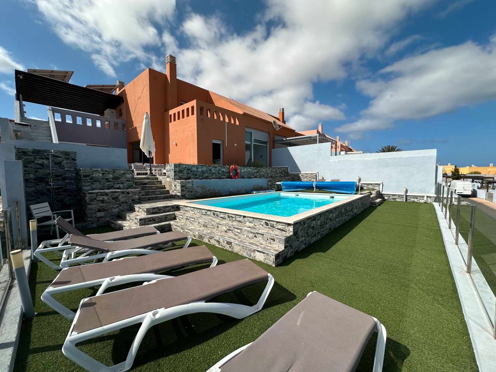 Swimming pool of Single-family semi-detached for sale in Antigua  with Air Conditioner, Private garden and Terrace