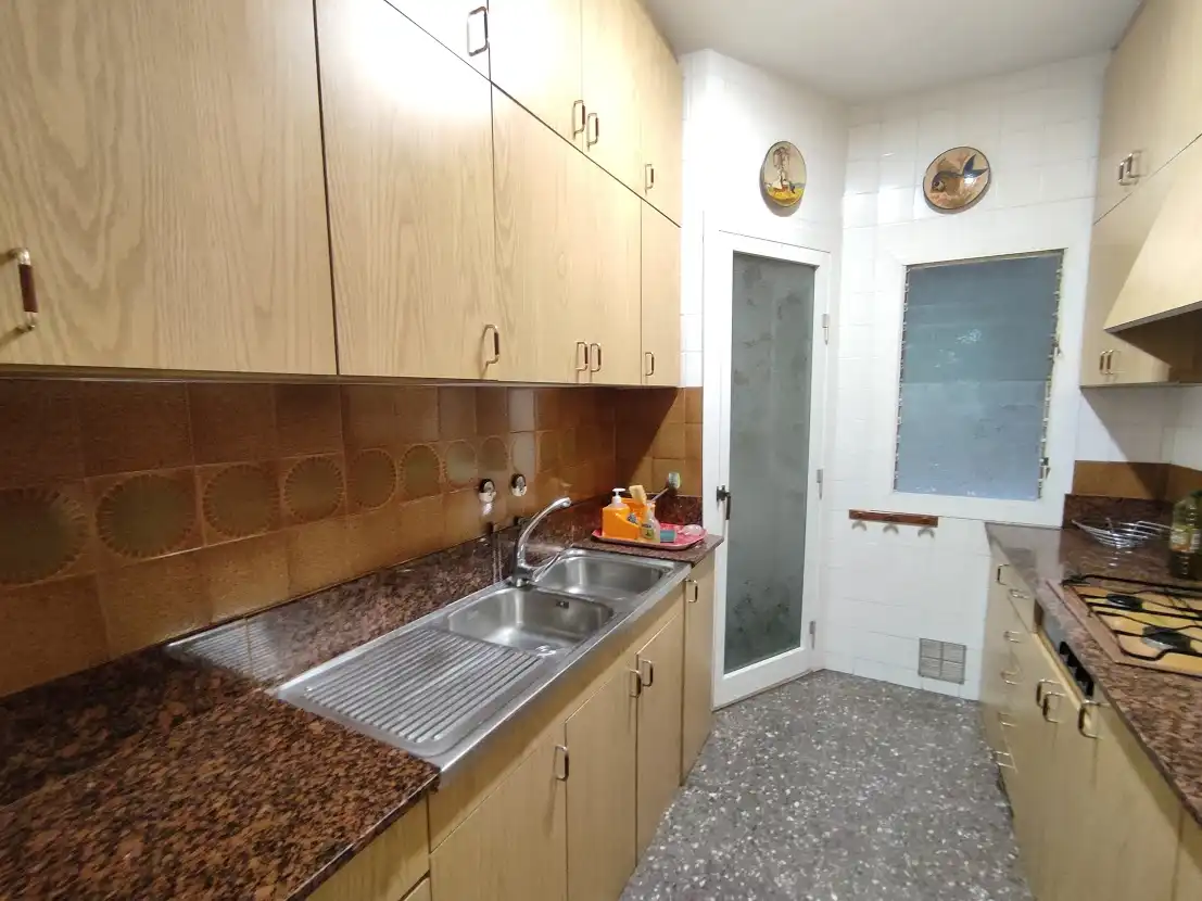 Küche von Wohnung zur Miete in Barcelona mit Klimaanlage, Möbliert und Waschmaschine
