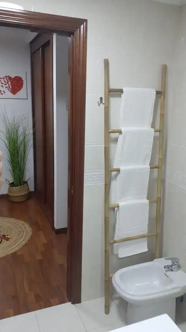 Bany de Apartament per a compartir en A Coruña Capital  amb Parquet, Moblat i Forn
