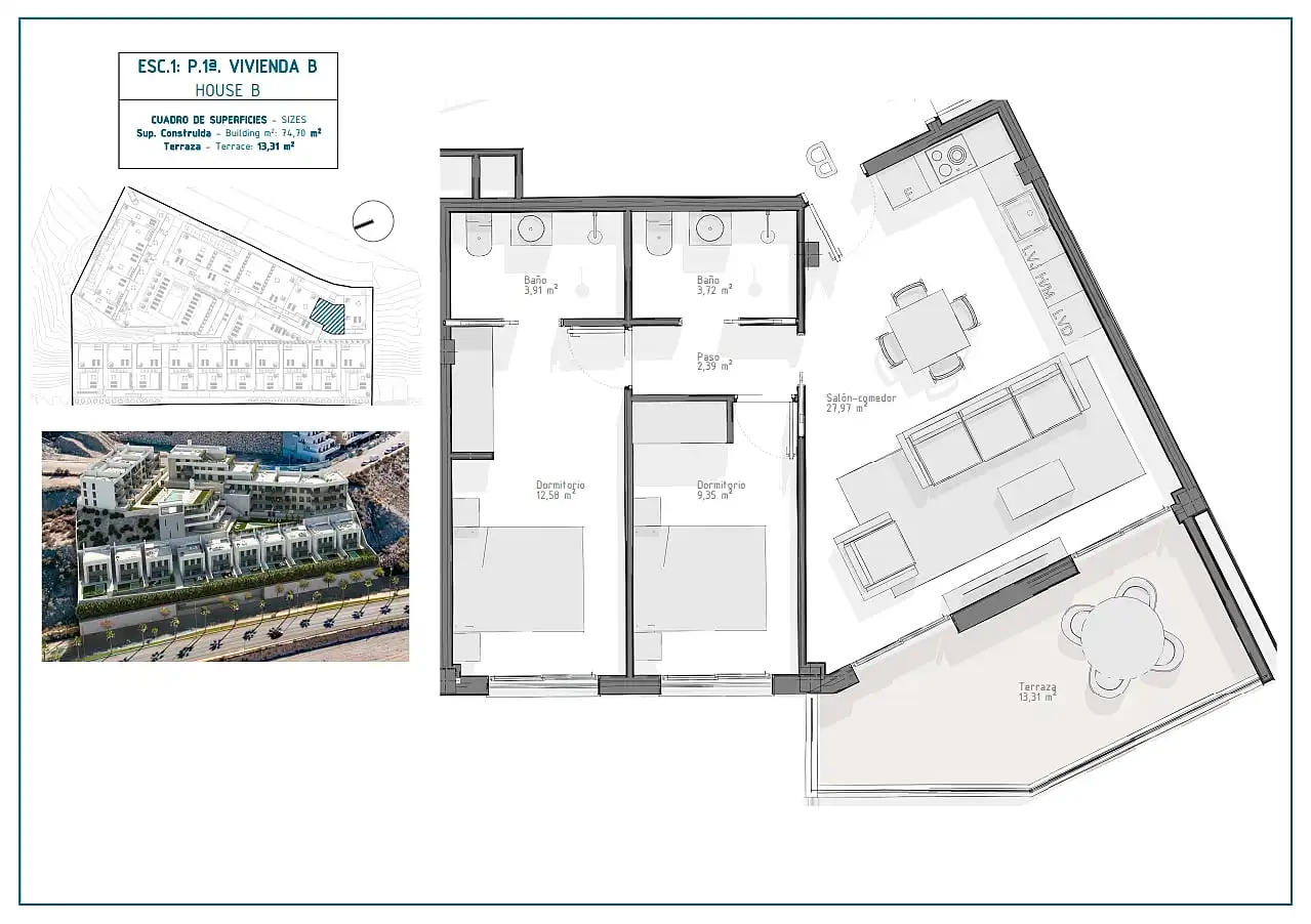 Apartament amb terrassa en venda a El Hornillo, imagen 43
