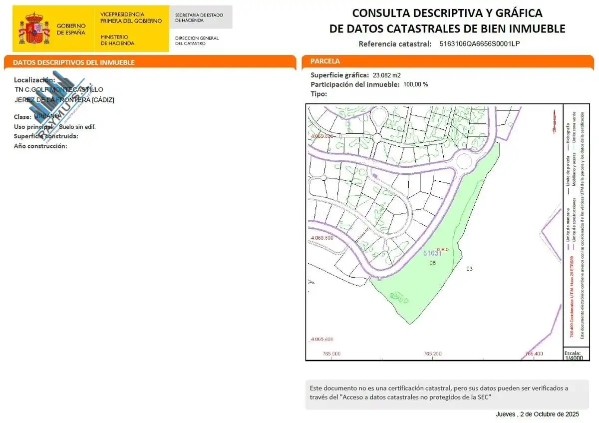 Wohnbaugrundstück zum Verkauf in Urbanizacion C.GOLF MONTECASTILLO, imagen 8