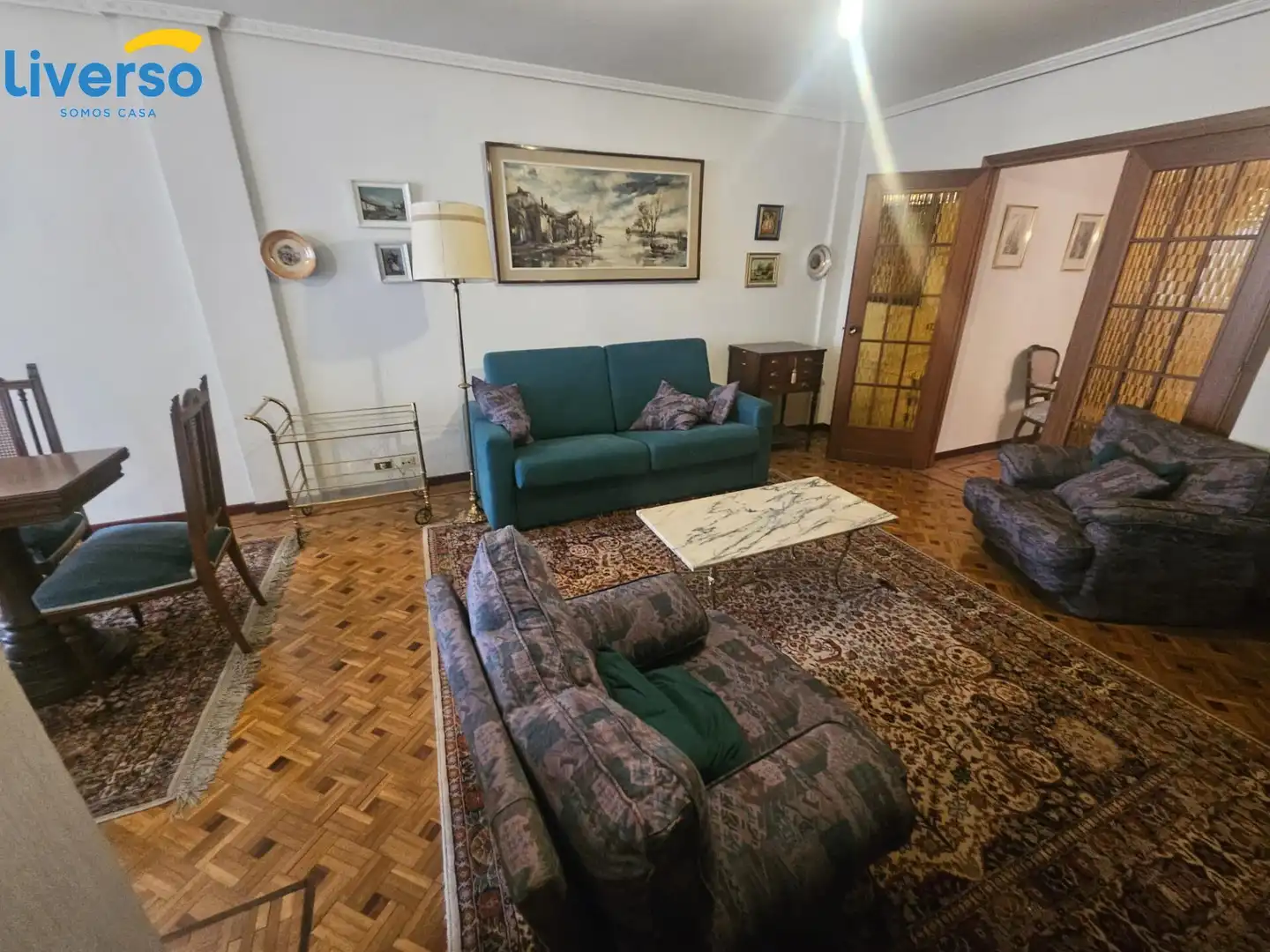 Sala d'estar de Pis en venda en Burgos Capital amb Traster i Moblat