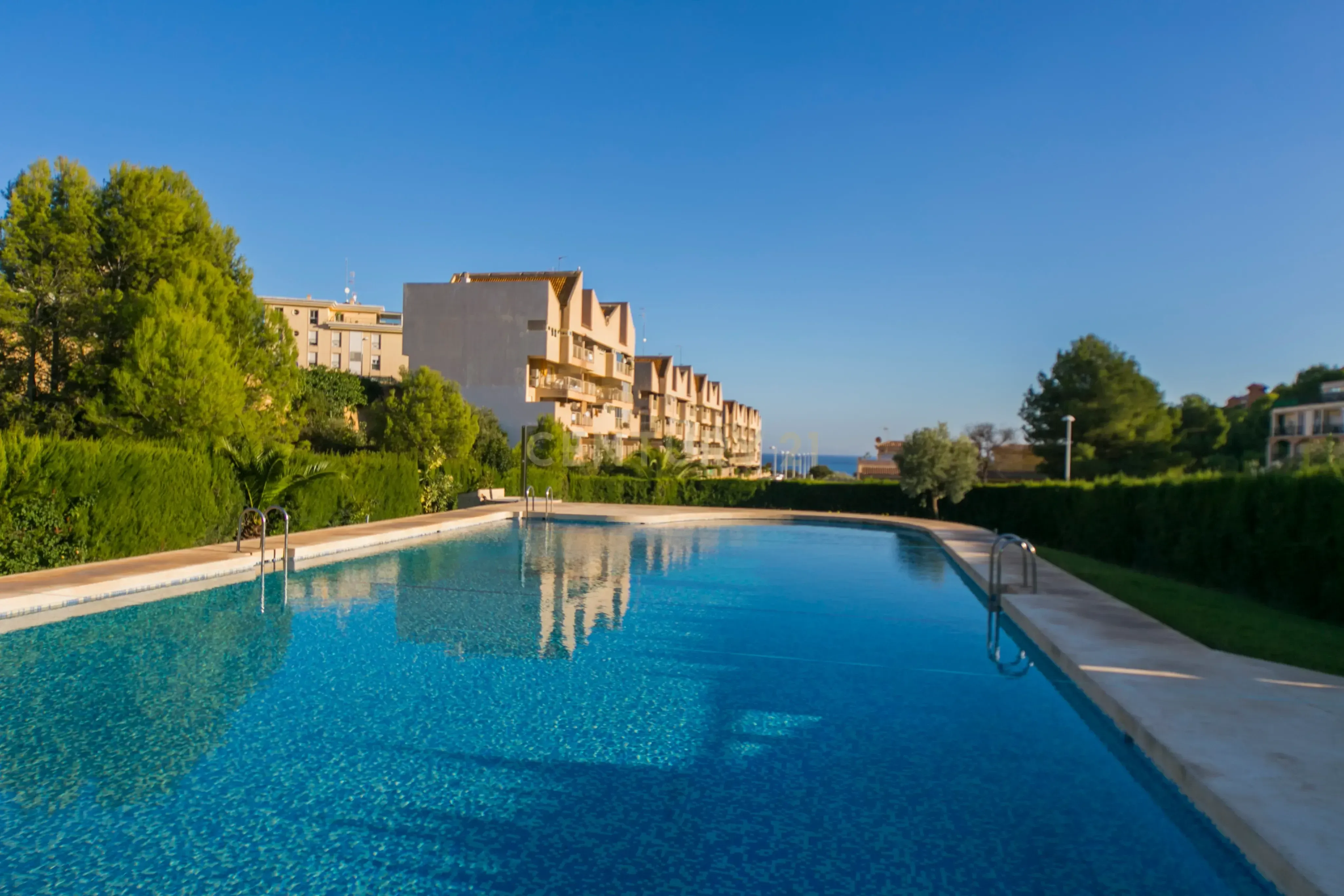 Piscina de Pis de lloguer en Calpe / Calp amb Aire condicionat i Terrassa