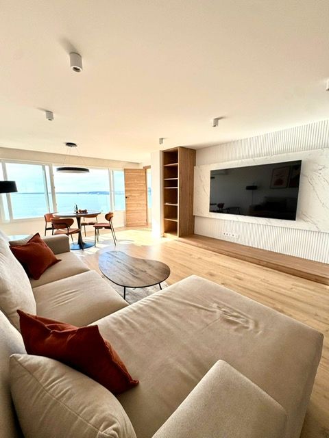 Sala d'estar de Pis de lloguer en Alicante / Alacant amb Aire condicionat, Calefacció i Moblat