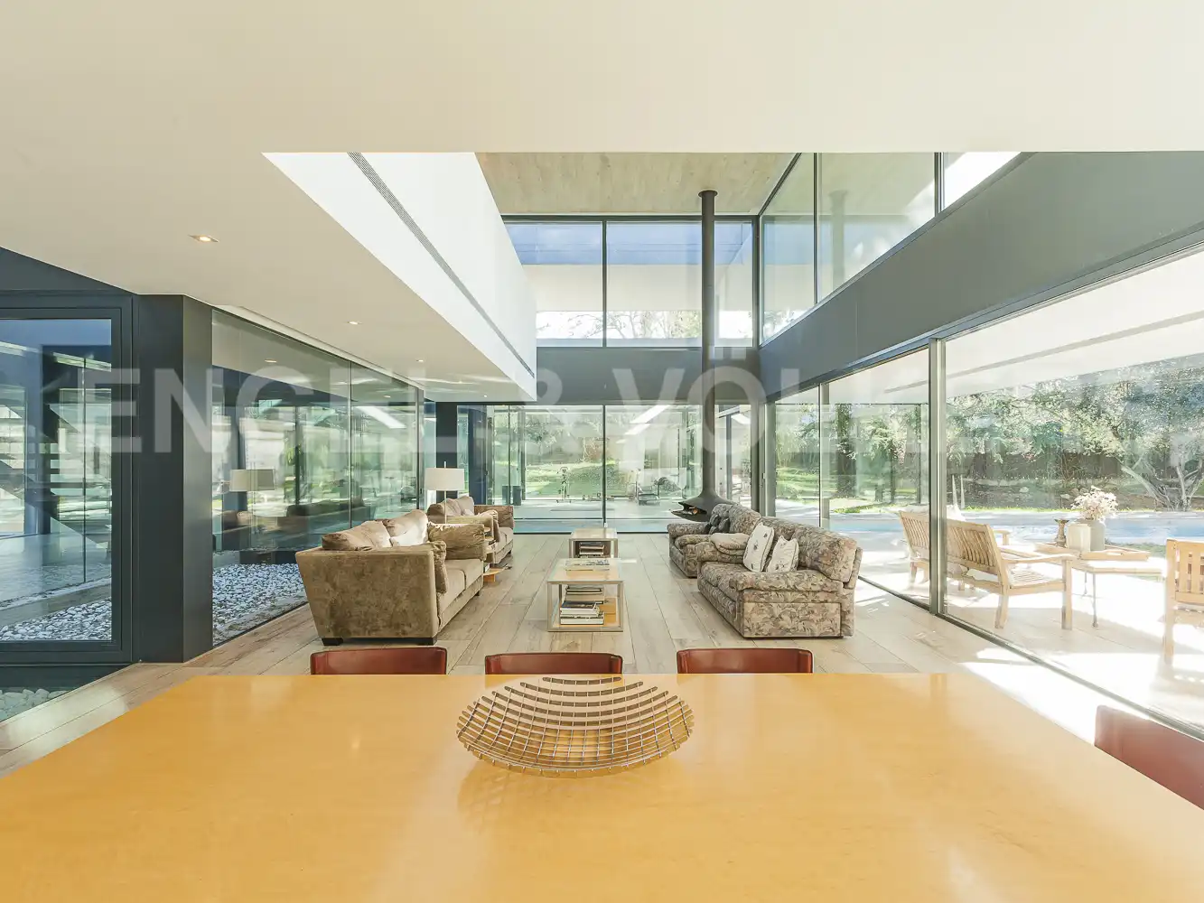 Sala d'estar de Casa o xalet de lloguer en Sant Cugat del Vallès amb Aire condicionat, Calefacció i Jardí privat