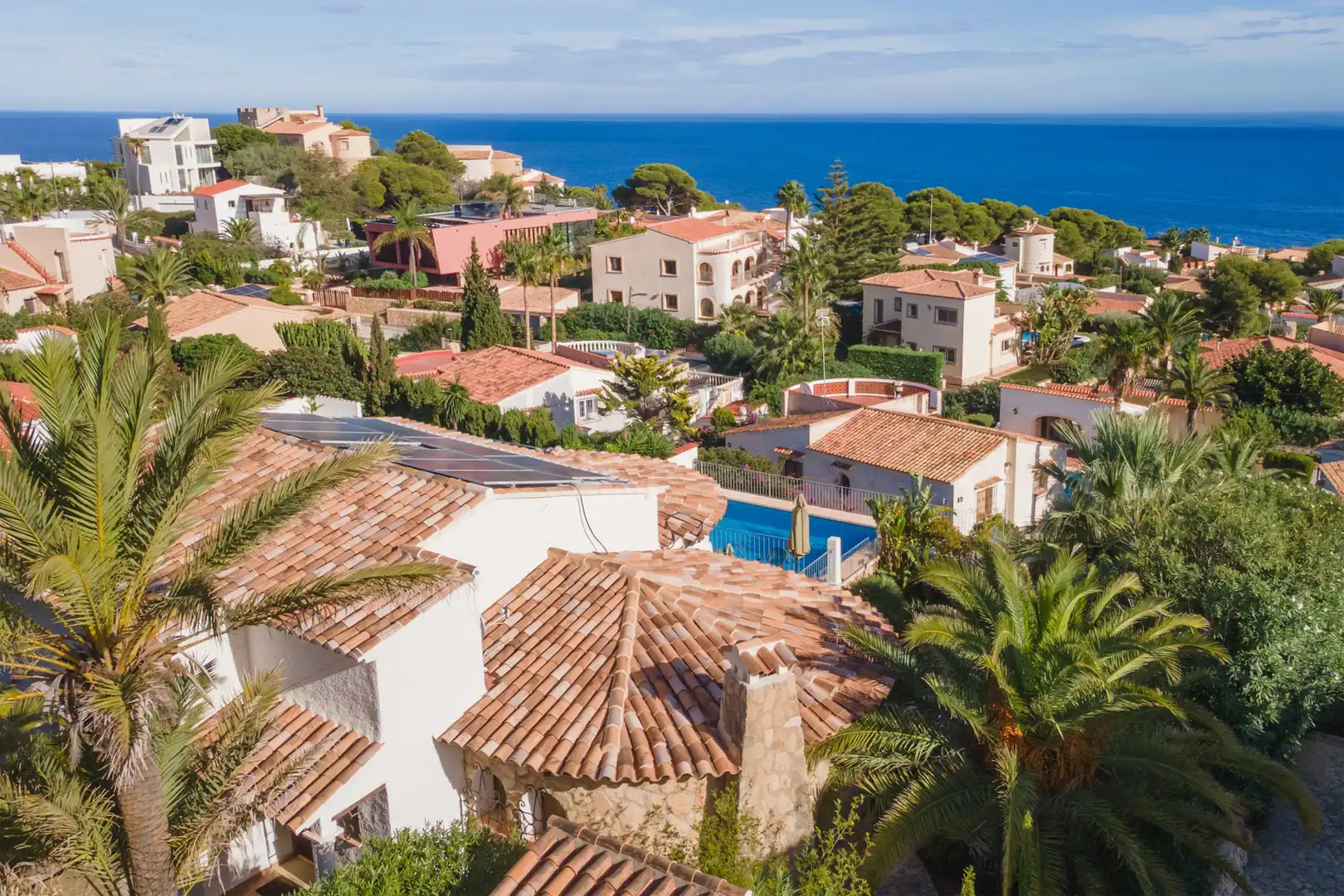 Vista exterior de Casa o xalet en venda en Jávea / Xàbia amb Aire condicionat, Jardí privat i Terrassa