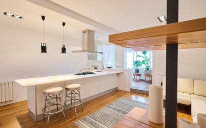 Kitchen of Flat for sale in Badalona  with Air Conditioner, Parquet flooring and Furnished