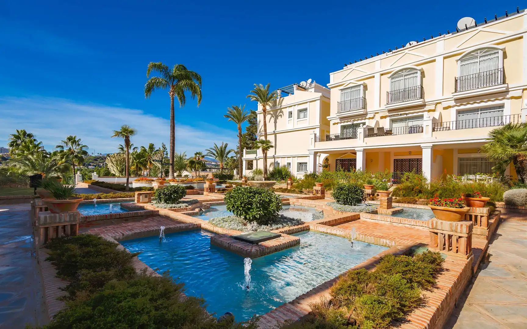 Exterior view of Duplexes for sale in Marbella  with Air Conditioner, Terrace and Swimming Pool