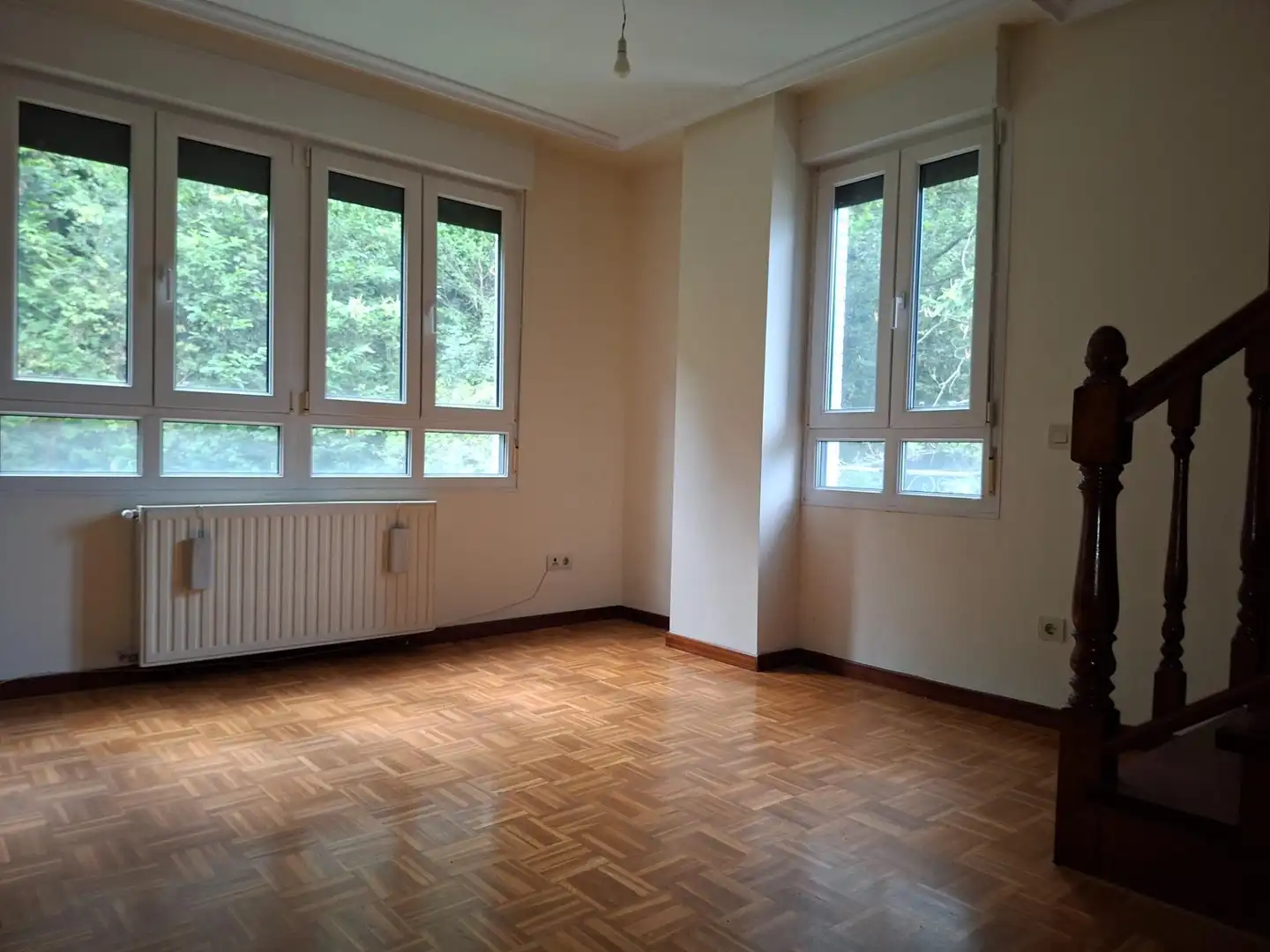Sala d'estar de Dúplex en venda en Mieres (Asturias) amb Calefacció, Parquet i Traster