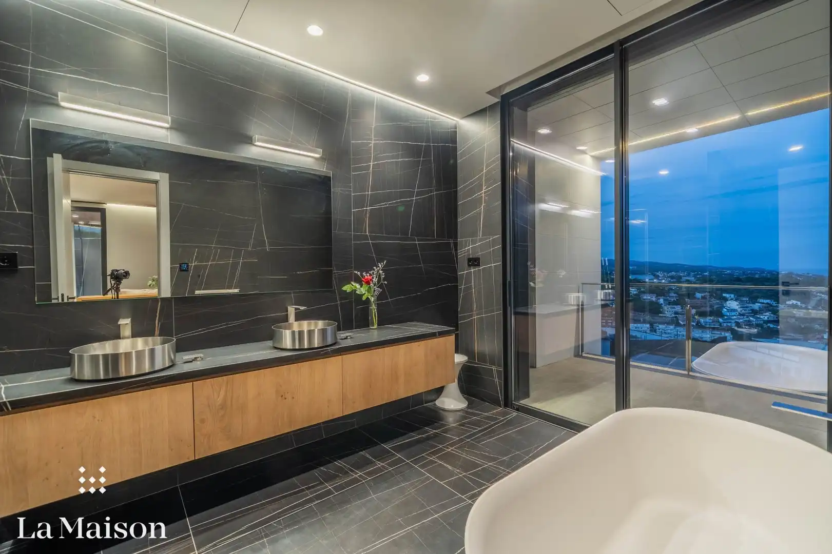 Baño de Casa o chalet en venta en Caldes d'Estrac con Aire acondicionado, Calefacción y Jardín privado