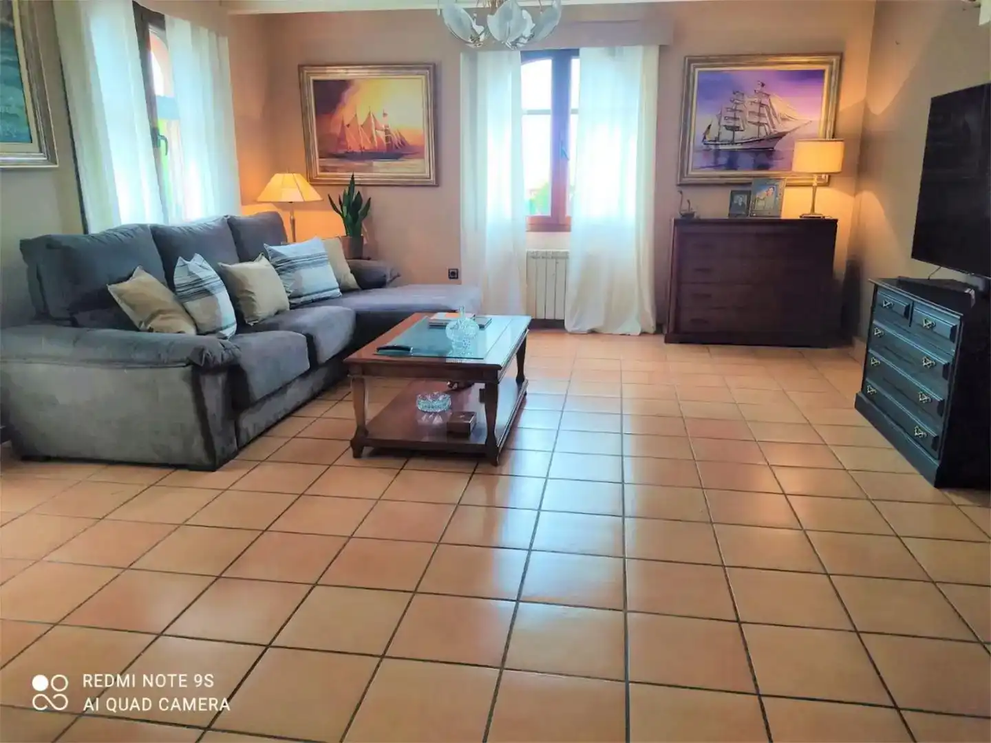 Sala d'estar de Finca rústica en venda en Gelida