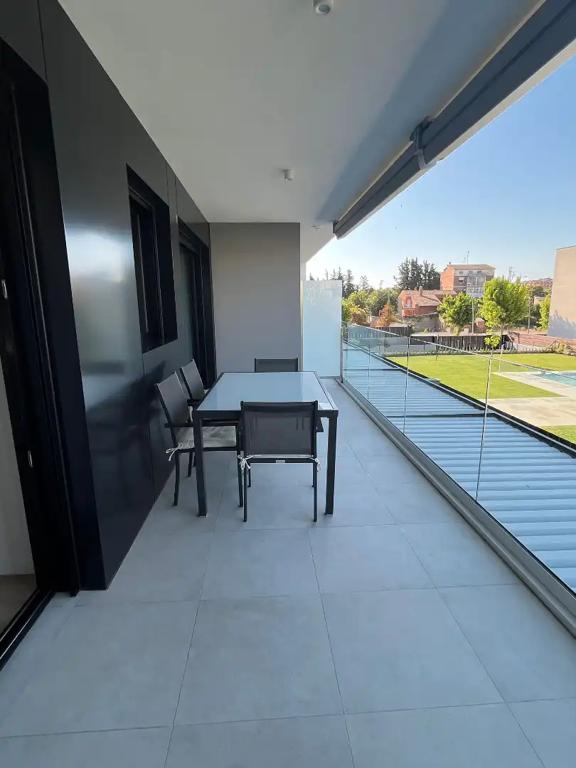 Terrace of Flat for rent in Lleida  with Air Conditioner, Heating and Parquet flooring