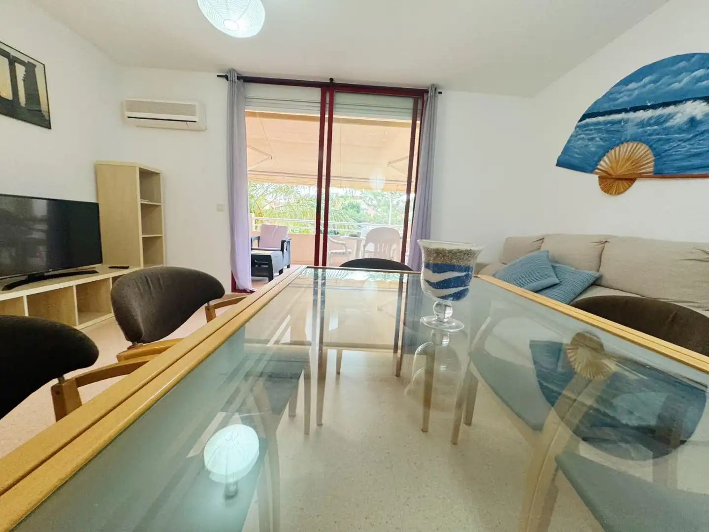 Dining room of Apartments for rent in El Campello  with Air Conditioner, Private garden and Terrace